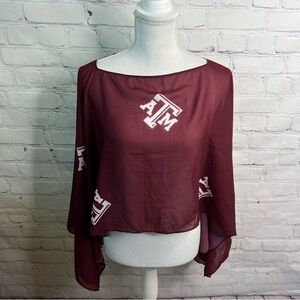 Emerson Street Texas A&M Sheer Poncho Small